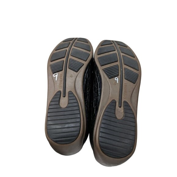 Ara Mokassin Genuine Leather Croc Air Cushion Comfort Loafer Size 7 - Picture 6 of 6